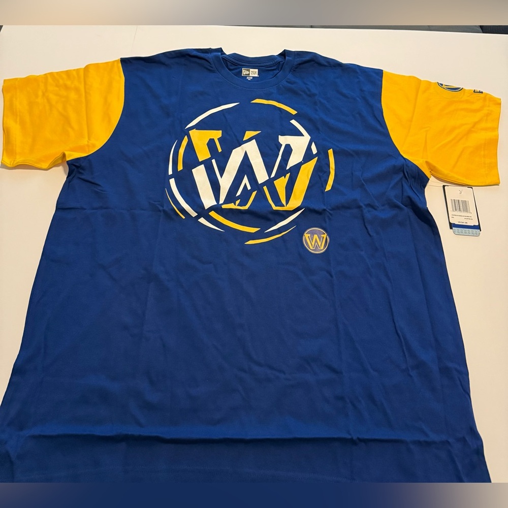 NWT Men’s New Era Golden State Warriors T-shirt, Size 2XL